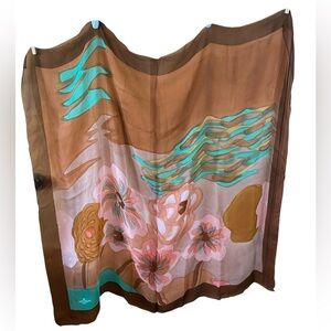 Vintage Jacques Heim Paris Chiffon Silk Scarf